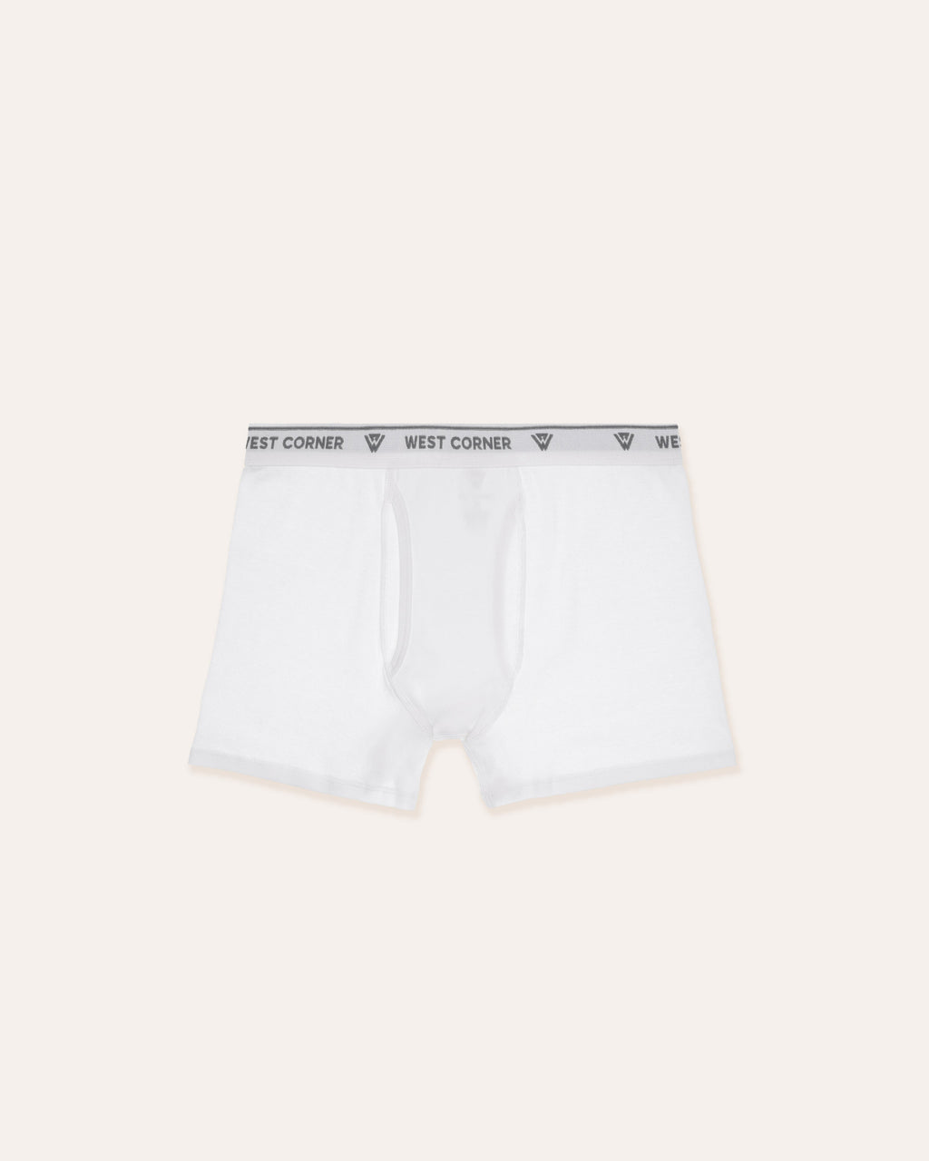 1 Pack | West Corner boxer brief in white — 1-pack