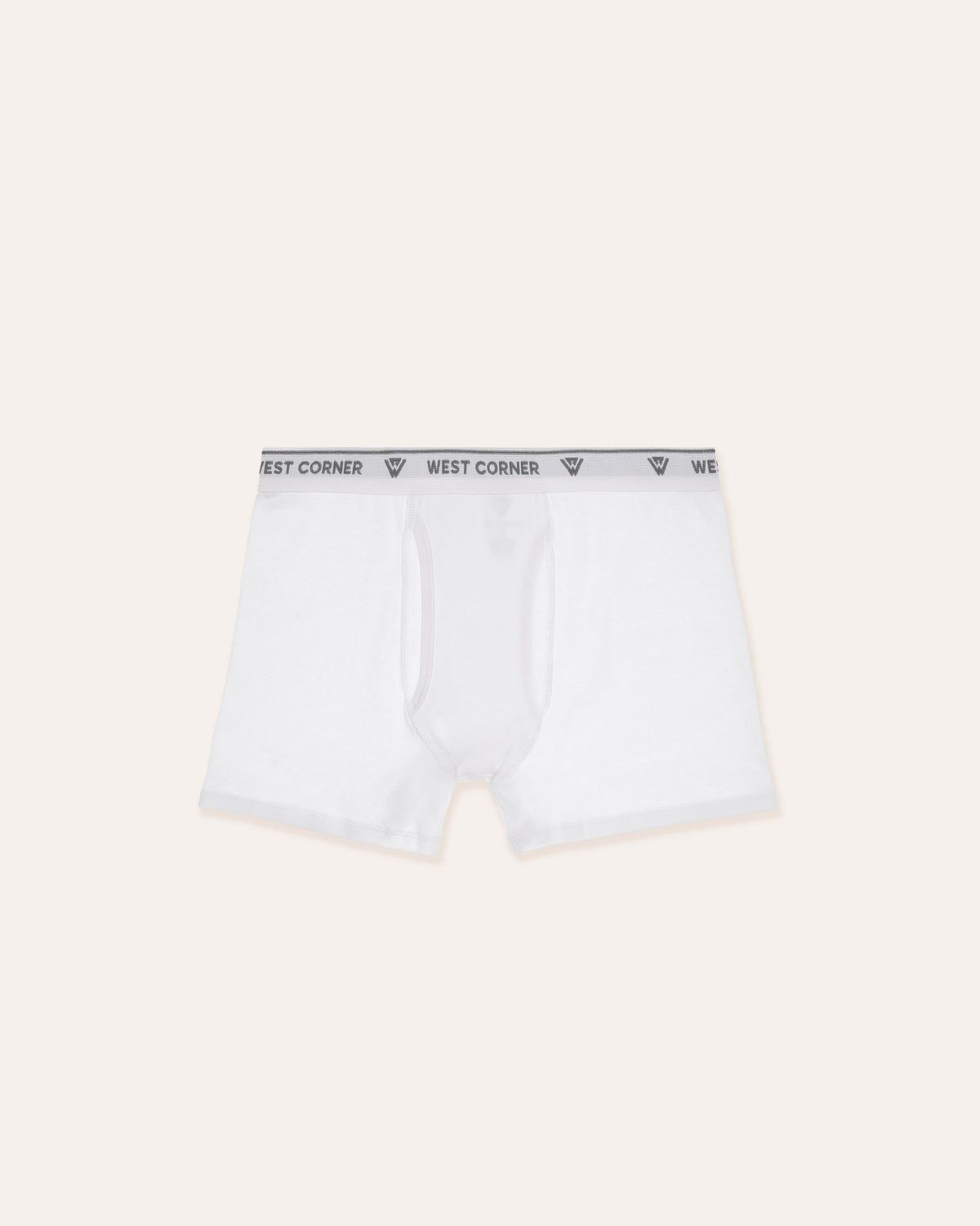 1 Pack | West Corner boxer brief in white — 1-pack
