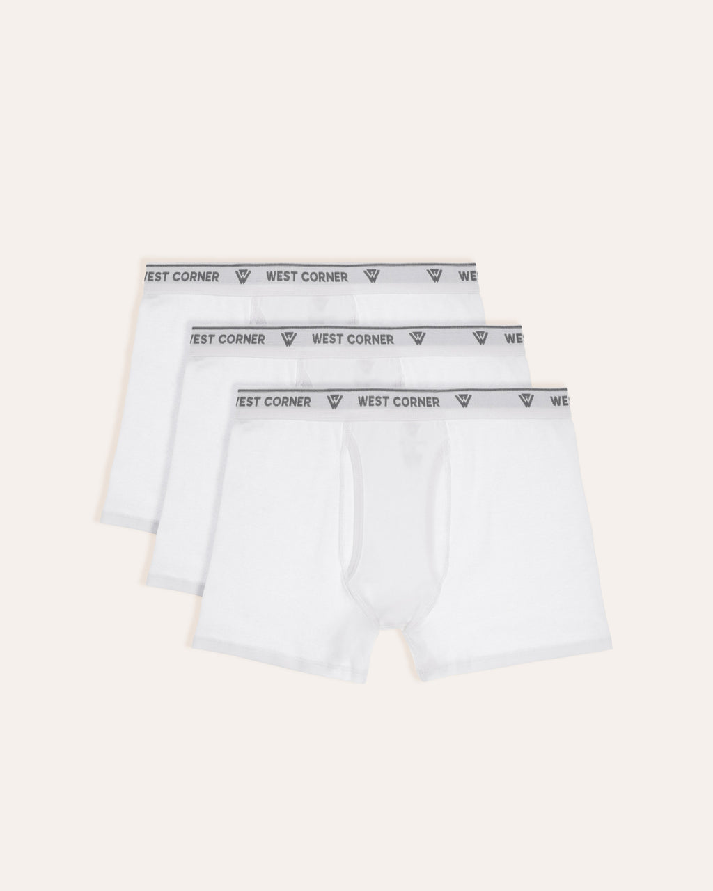 3 Pack | West Corner boxer brief in white — 3-pack