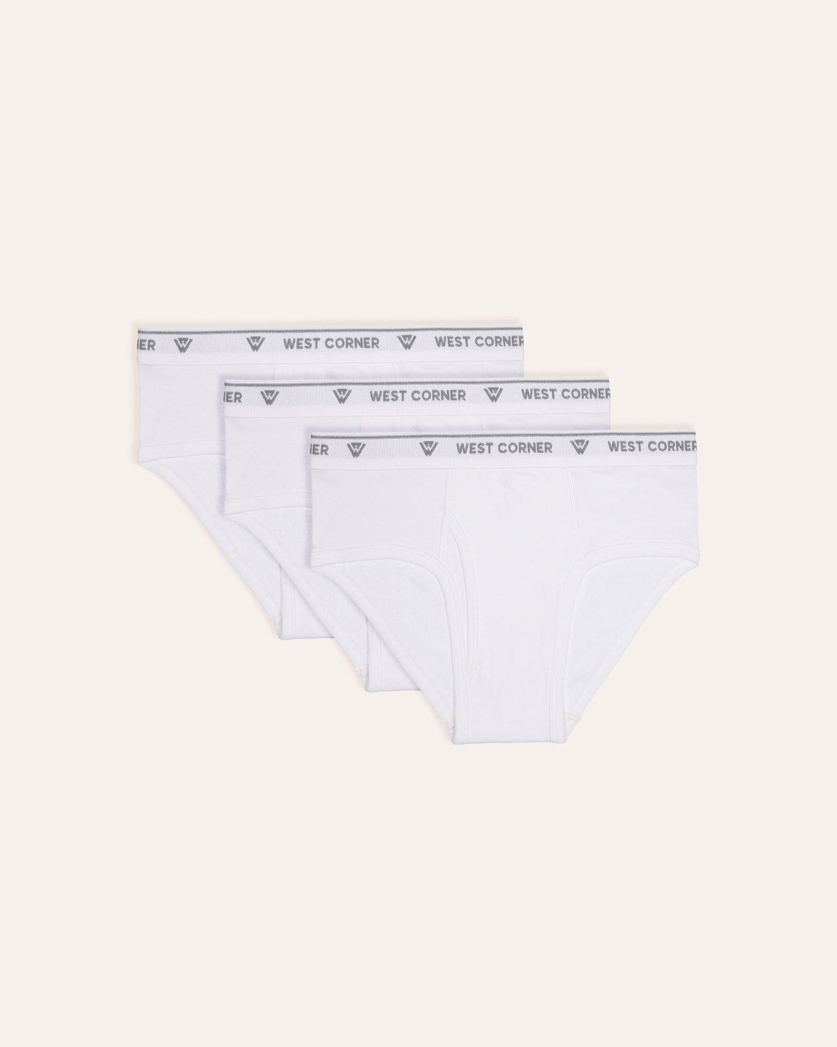 3 Pack | West Corner brief in white — 3-pack