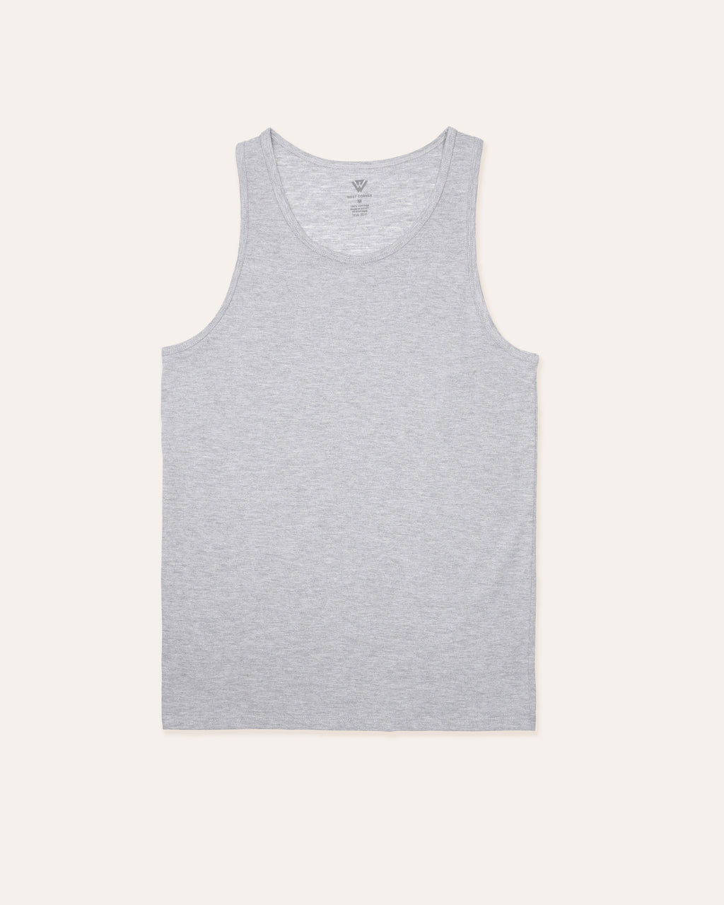 Gray Melange | West Corner tank top in gray melange — 1-pack
