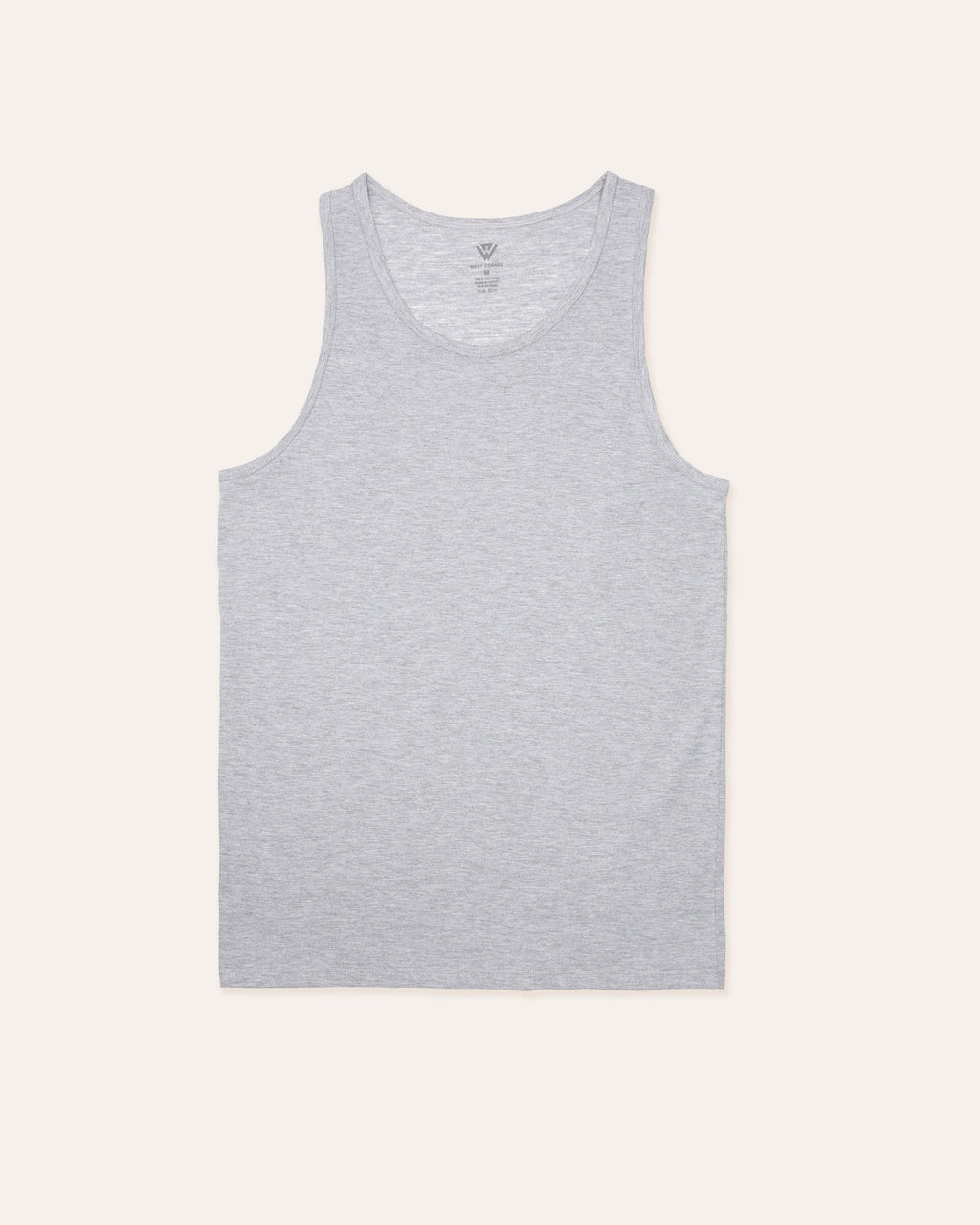 West Corner tank top in gray melange — 1-pack