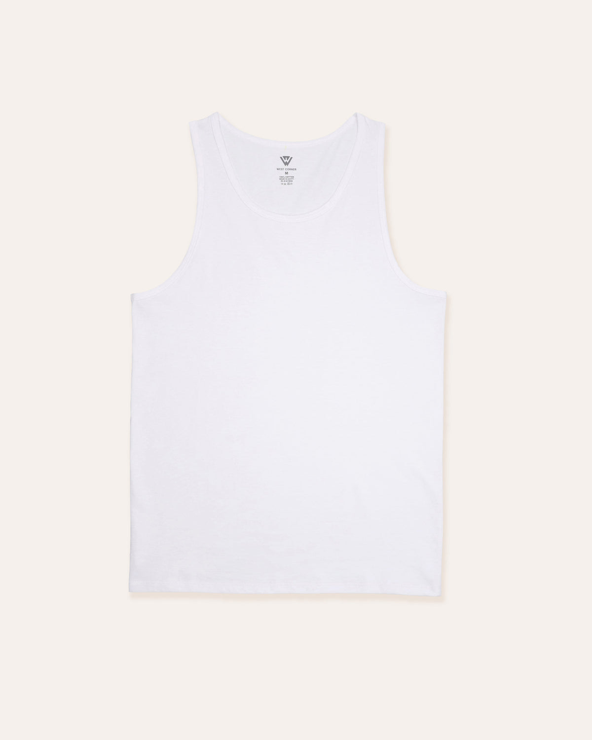1 Pack | West Corner tank top in white — 1-pack